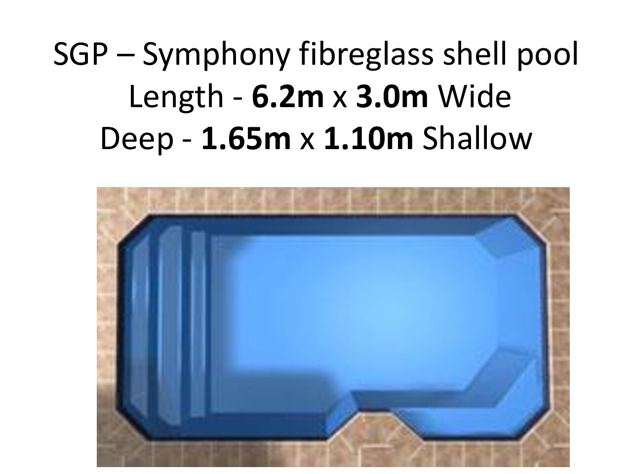 SGP Symphony fibreglass shell pool Sub Tropical